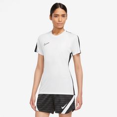 Rückansicht von Nike Academy23 Funktionsshirt Damen white-black-black