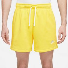 Rückansicht von Nike NSW Club Shorts Herren opti yellow-white-white