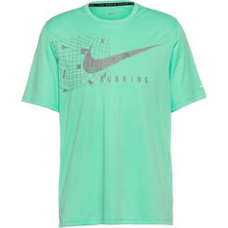 Nike Miler Funktionsshirt Herren green glow-reflective silv