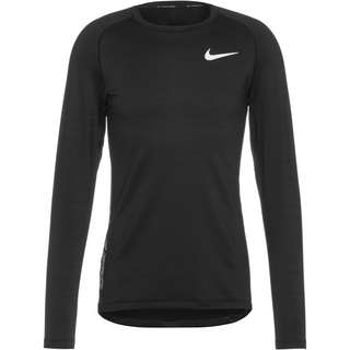 Nike Pro Warm Funktionsshirt Herren black-white