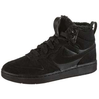 Nike Court Borough Mid 2 Sneaker Kinder black-black-black