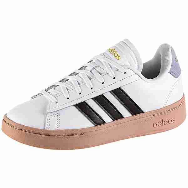 Adidas Grand Court Alpha Sneaker Damen white-core black-silver violet im Online von SportScheck kaufen