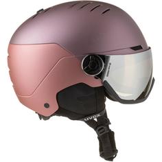 Rückansicht von Uvex WANTED VISOR Skihelm Damen bramble-antique rose mat