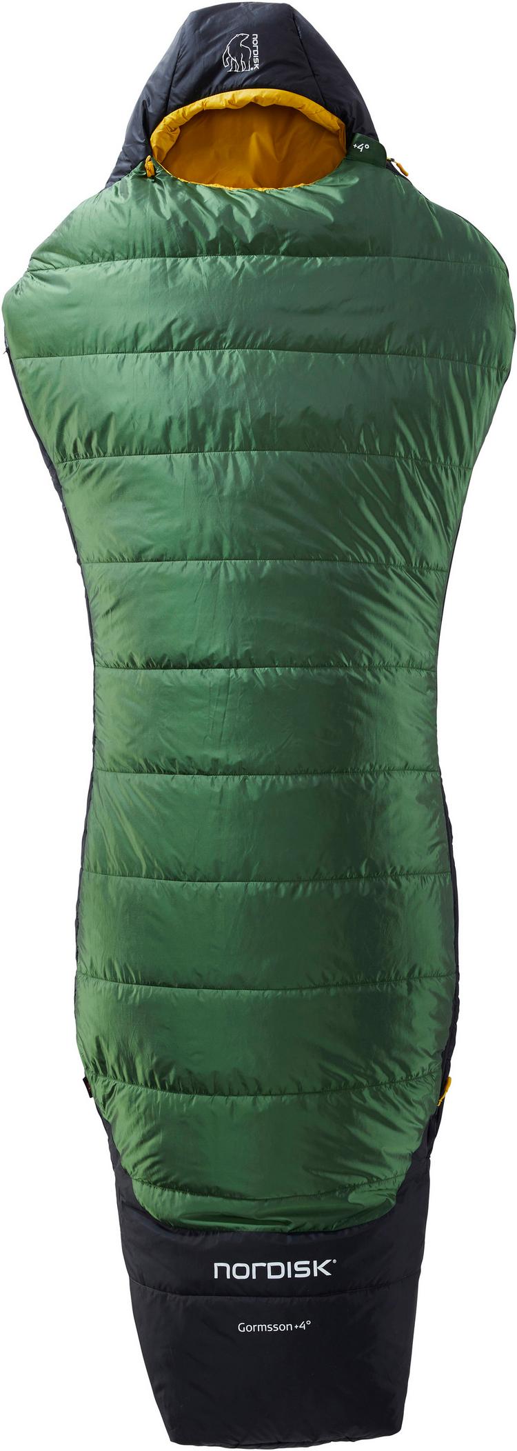 Nordisk Nordisk Gormsson +4&deg; Curve Kunstfaserschlafsack - artichoke green-mustard yellow-black - 0 | SportScheck