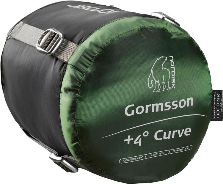 Nordisk Nordisk Gormsson +4&deg; Curve Kunstfaserschlafsack - artichoke green-mustard yellow-black - 8 | SportScheck