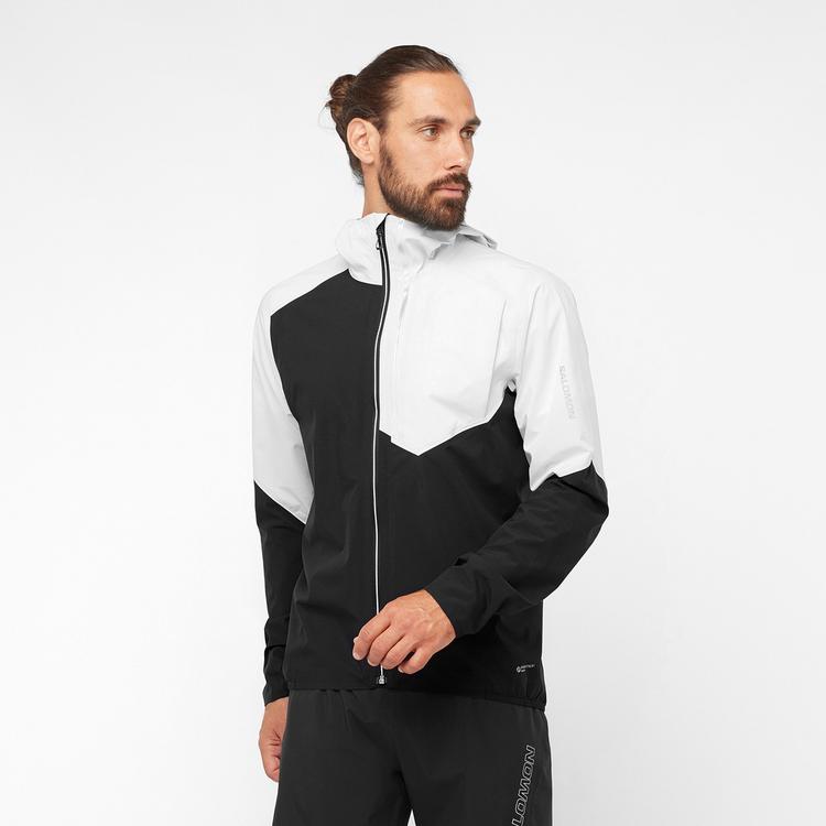 Salomon Salomon BONATTI Laufjacke Herren - deep black-white - 0 | SportScheck