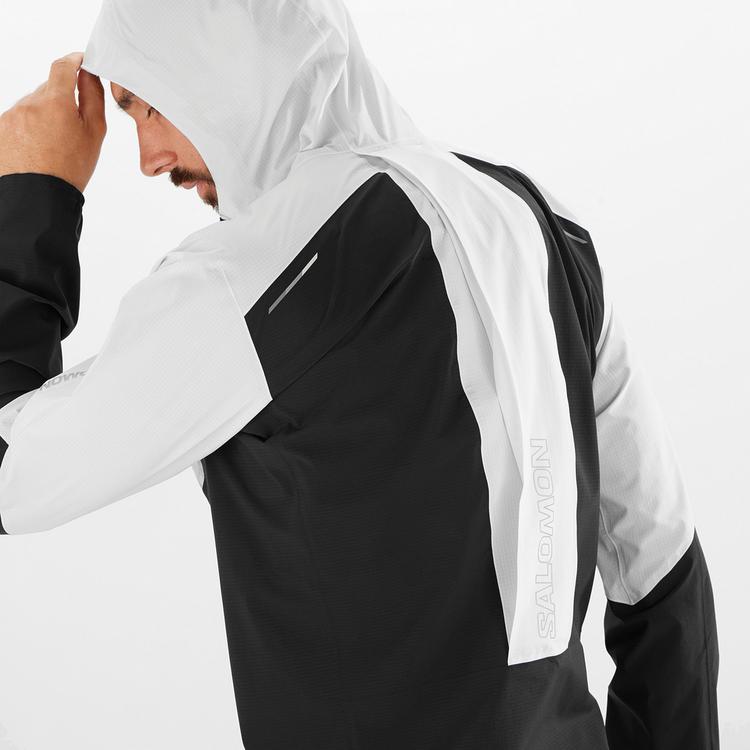 Salomon Salomon BONATTI Laufjacke Herren - deep black-white - 4 | SportScheck