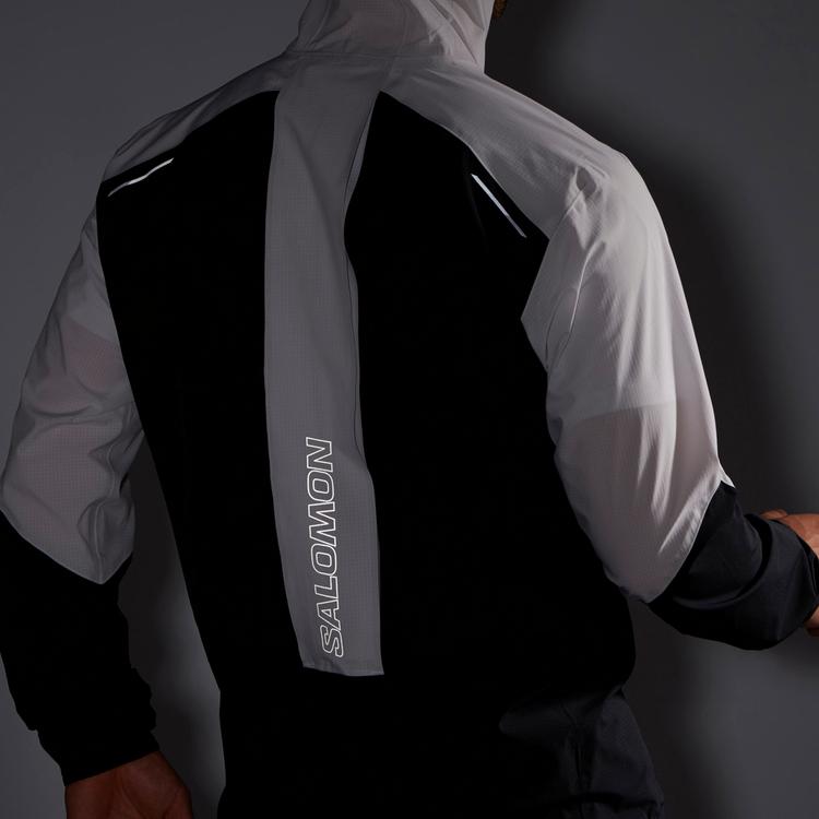 Salomon Salomon BONATTI Laufjacke Herren - deep black-white - 7 | SportScheck