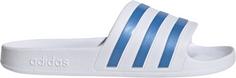 adidas ADILETTE AQUA Badelatschen Damen ftwr white-blue fusion met.-ftwr white