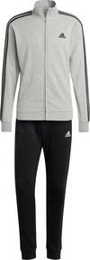 adidas BASIC 3-STREIFEN FRENCH TERRY Trainingsanzug Herren - medium grey heather-black