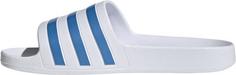 Rückansicht von adidas ADILETTE AQUA Badelatschen Damen ftwr white-blue fusion met.-ftwr white