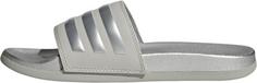 Rückansicht von adidas ADILETTE COMFORT Badelatschen Damen grey two-silver met.-grey two