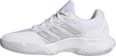 Rückansicht von adidas GameCourt 2 Tennisschuhe Damen ftwr white-silver met.-ftwr white