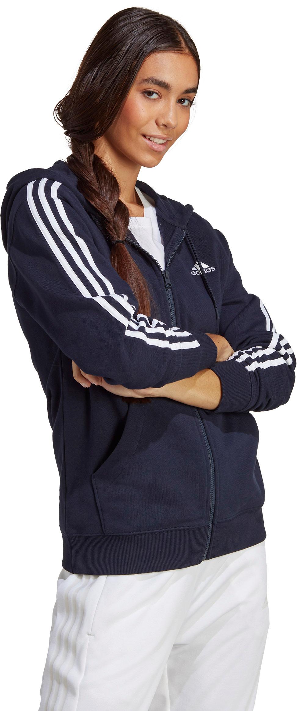 Adidas Online TERRY Damen SportScheck Kapuzenjacke FRENCH kaufen von legink-white Shop 3-STREIFEN im ESSENTIALS