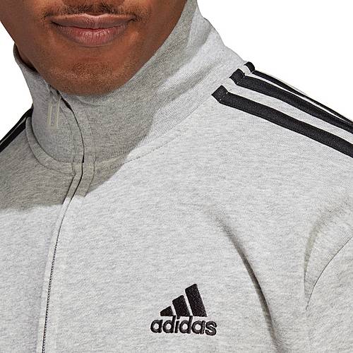 Shop FRENCH im heather-black von SportScheck BASIC grey TERRY Online Adidas Trainingsanzug Herren medium kaufen 3-STREIFEN