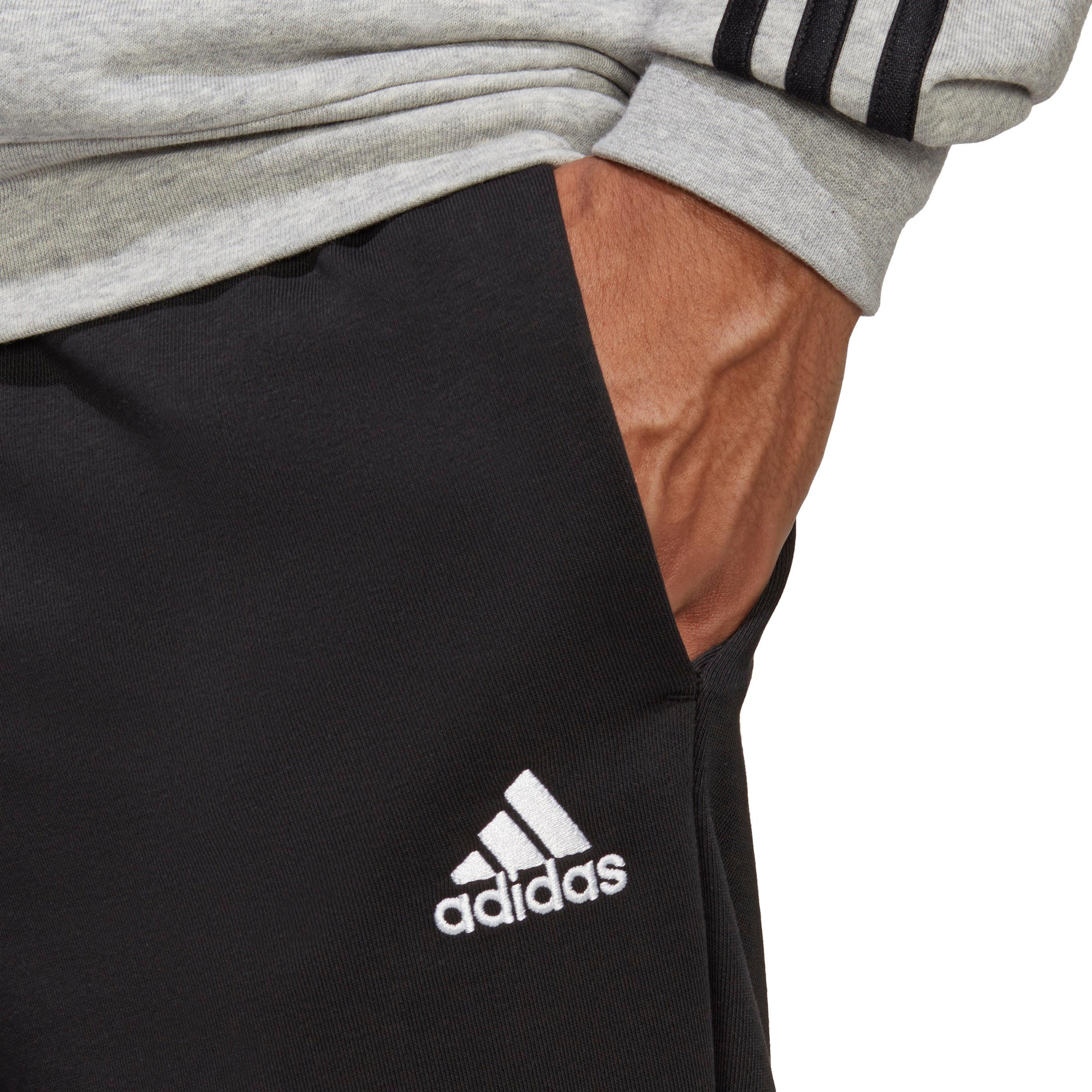 Adidas BASIC 3-STREIFEN FRENCH TERRY von SportScheck Herren Trainingsanzug medium grey kaufen im Shop heather-black Online