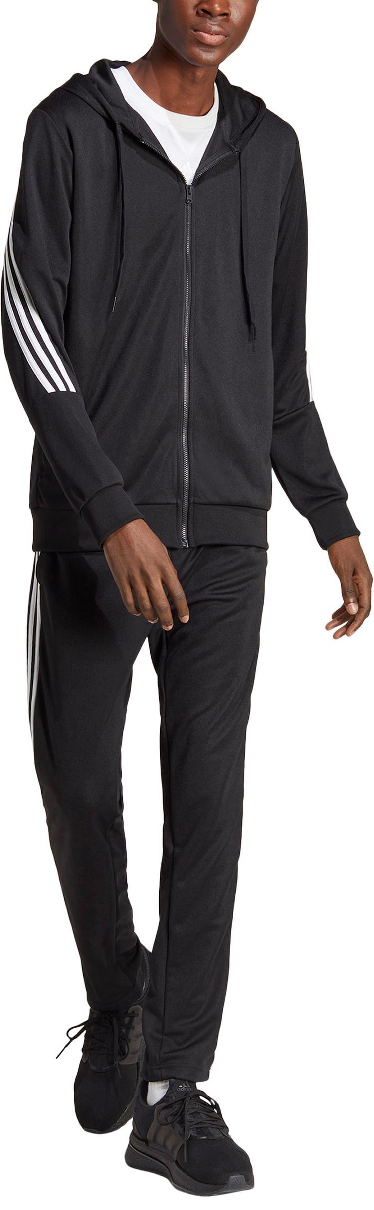 adidas adidas 3-STREIFEN Trainingsanzug Herren - black-white - 6 | SportScheck