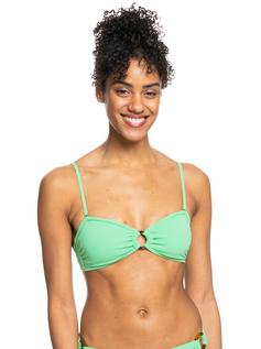 Rückansicht von Roxy Color Jam Bikini Oberteil Damen absinthe green