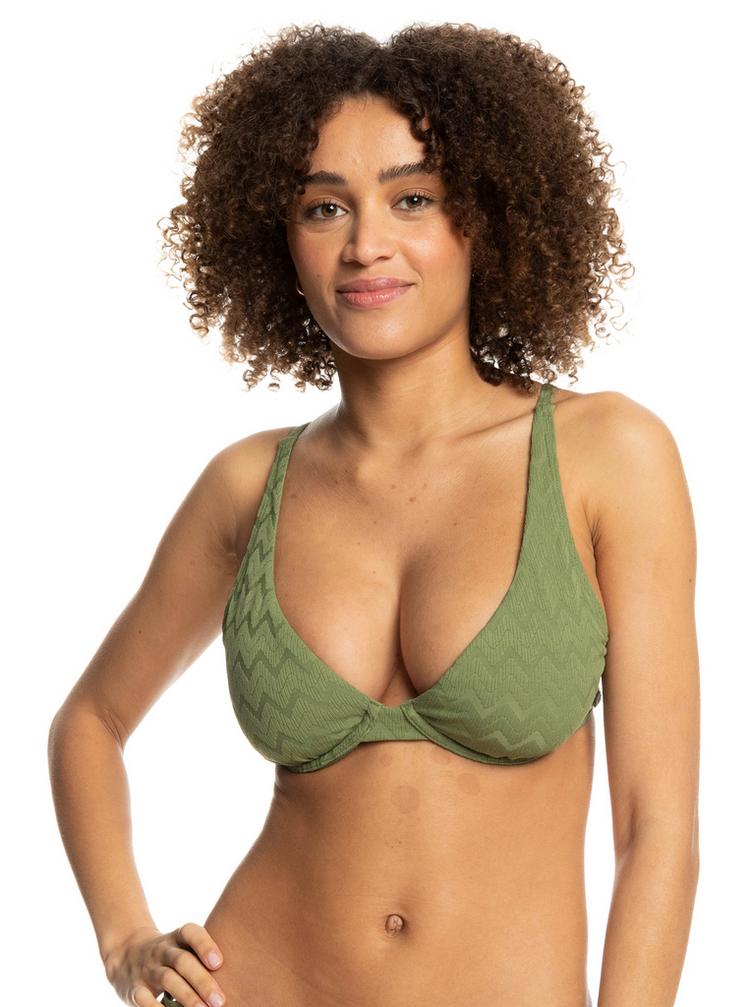 Roxy Roxy Current Coolness Bikini Oberteil Damen - loden green - 0 | SportScheck