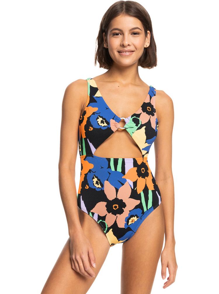 Roxy Roxy Color Jam Badeanzug Damen - anthracite flower jammin - 0 | SportScheck