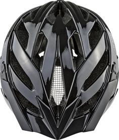 Rückansicht von ALPINA PANOMA CLASSIC Fahrradhelm black gloss