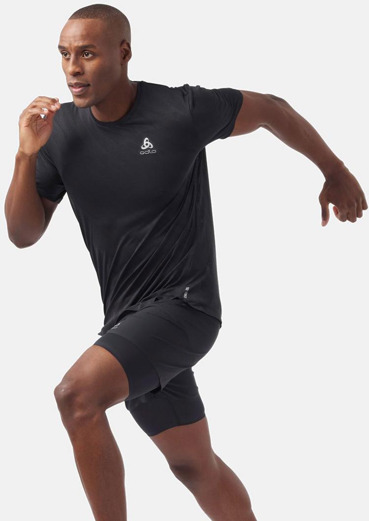 Odlo Odlo Zeroweight Engineered Funktionsshirt Herren - black melange - 0 | SportScheck