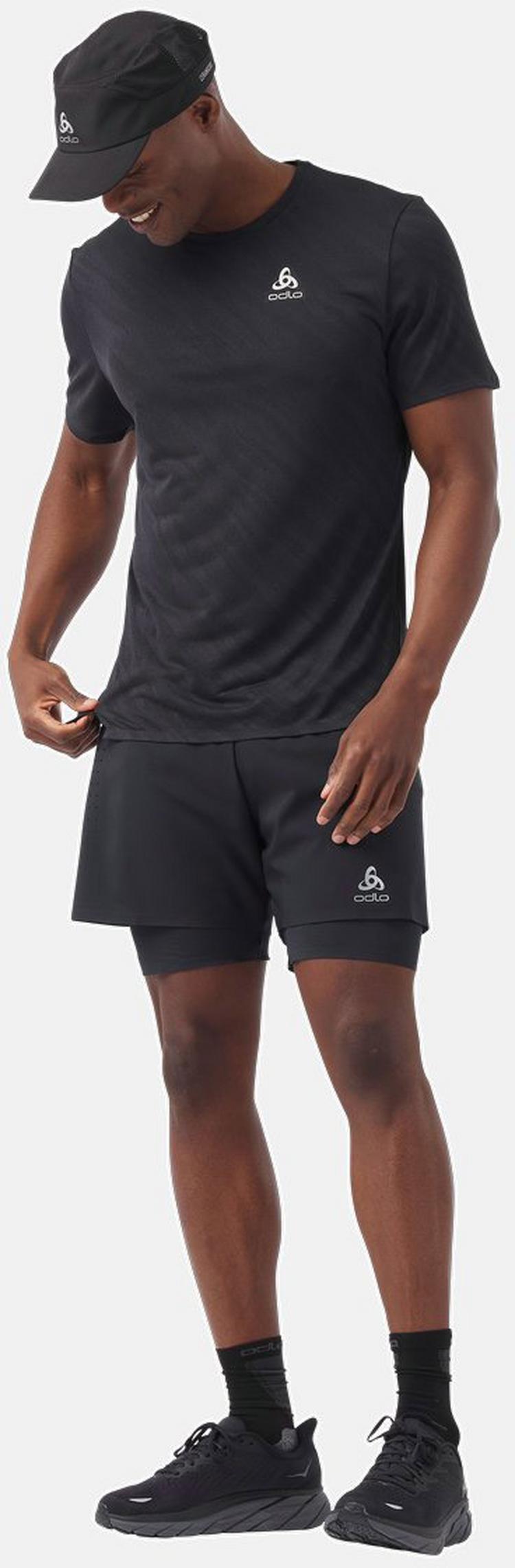 Odlo Odlo Zeroweight Engineered Funktionsshirt Herren - black melange - 2 | SportScheck