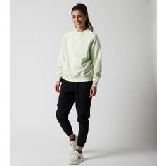 Rückansicht von Runamics C2C Sweatshirt Damen mintgrün