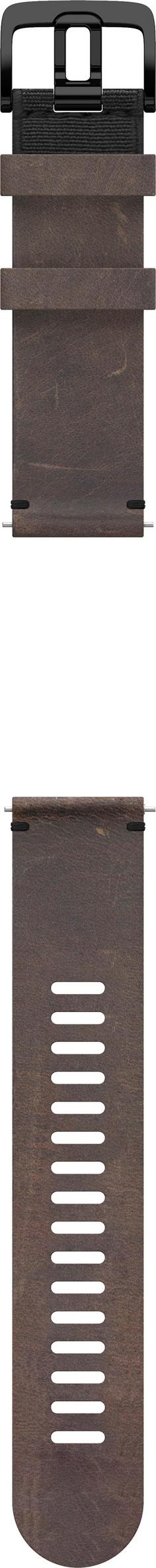 Rückansicht von Polar WRIST BAND GRIT X Leather Armband leather brown
