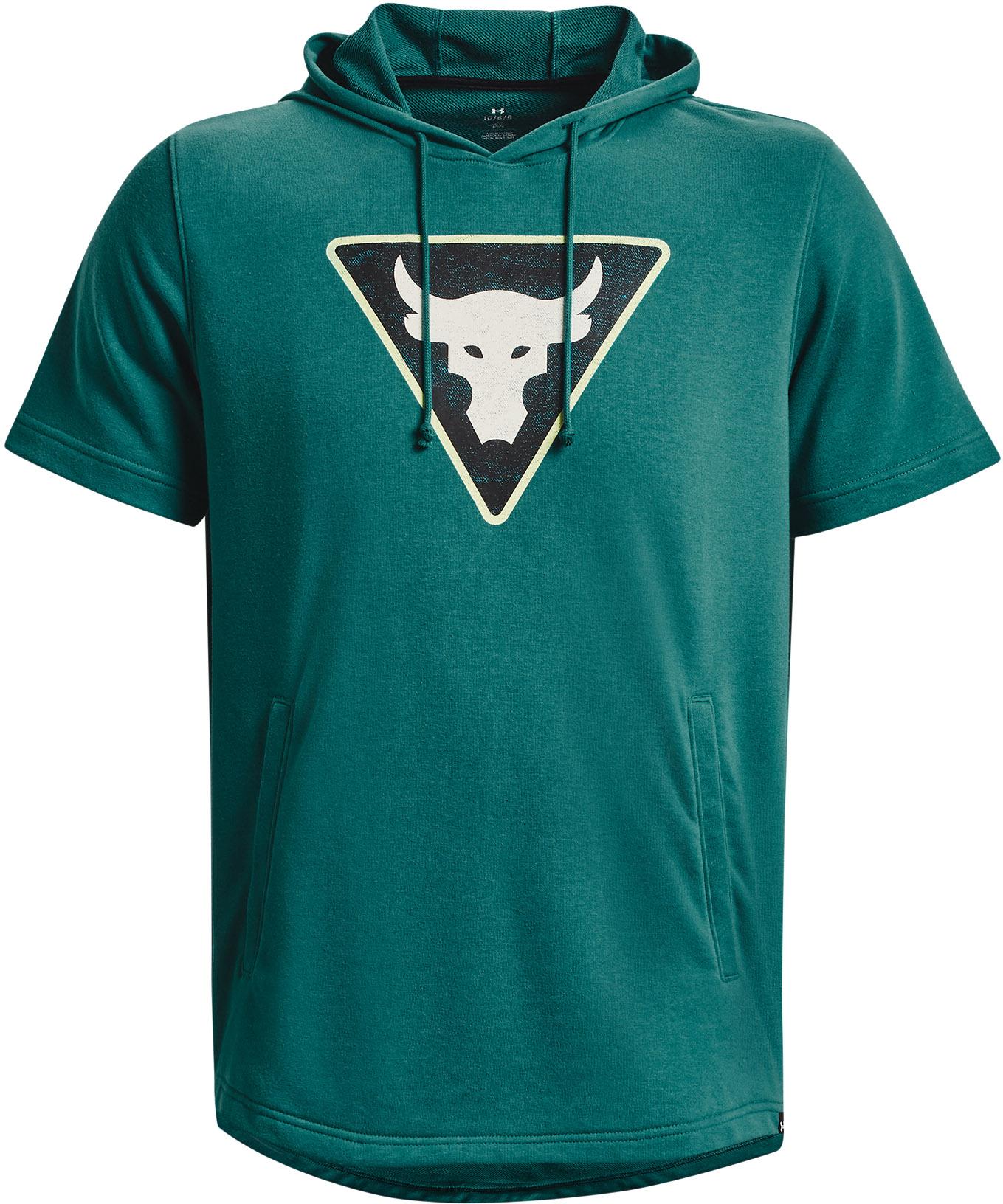 Under Armour Project Rock Funktionsshirt Herren coastalteal-ivory-black