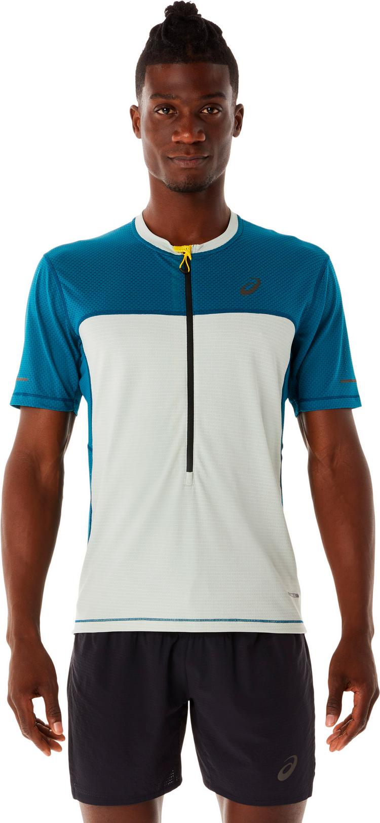 ASICS ASICS FUJITRAIL Funktionsshirt Herren - ink teal-light sage - 2 | SportScheck