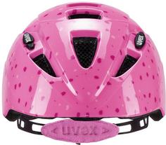 Rückansicht von Uvex kid 2 Fahrradhelm Kinder pink confetti