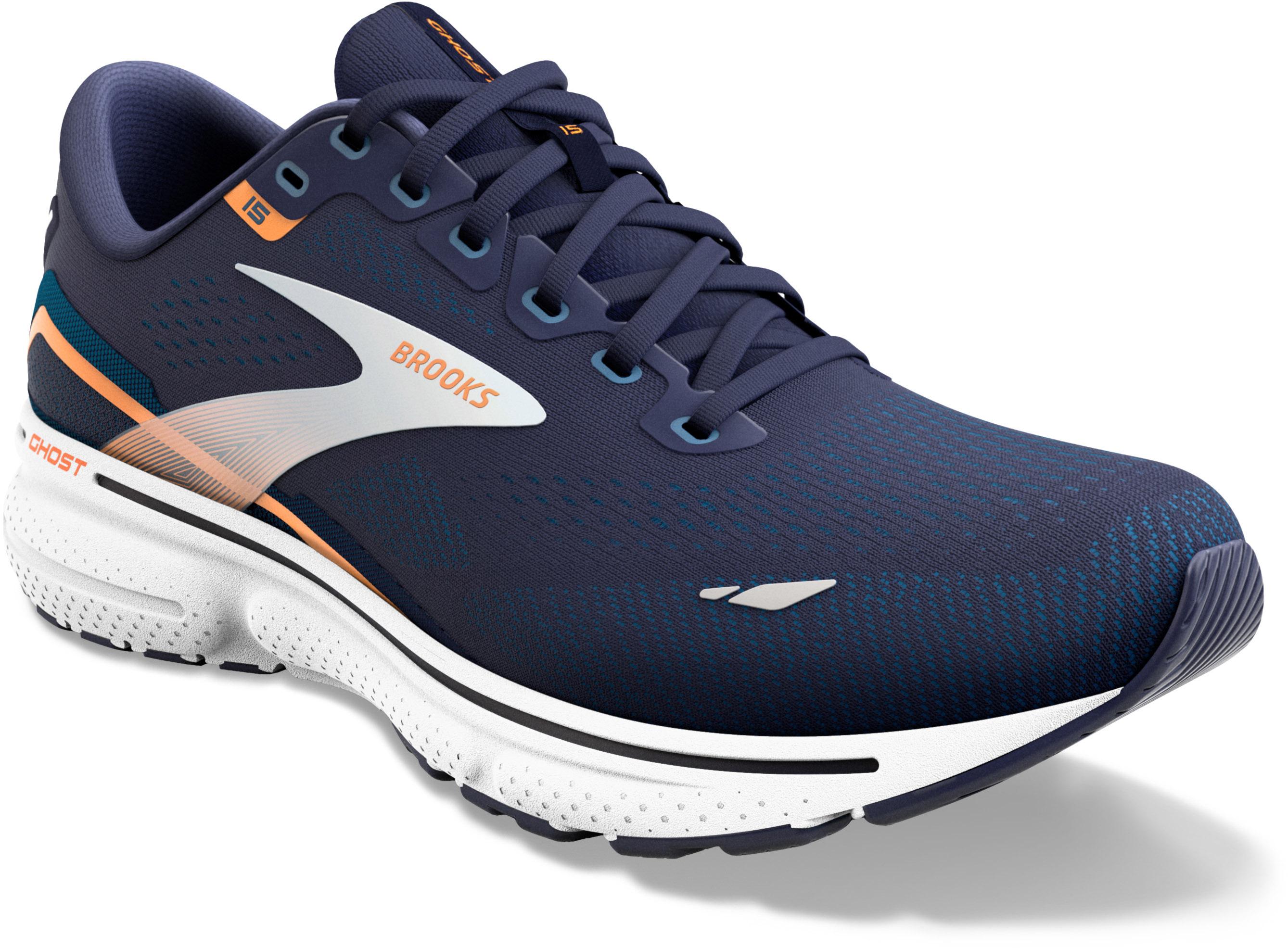 Brooks Ghost 15 2E Laufschuhe Herren peacoat blue orange pop im Online Shop von SportScheck kaufen