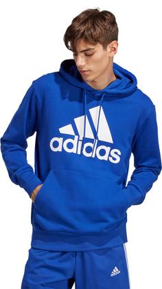 Rückansicht von adidas Hoodie Herren semi lucid blue