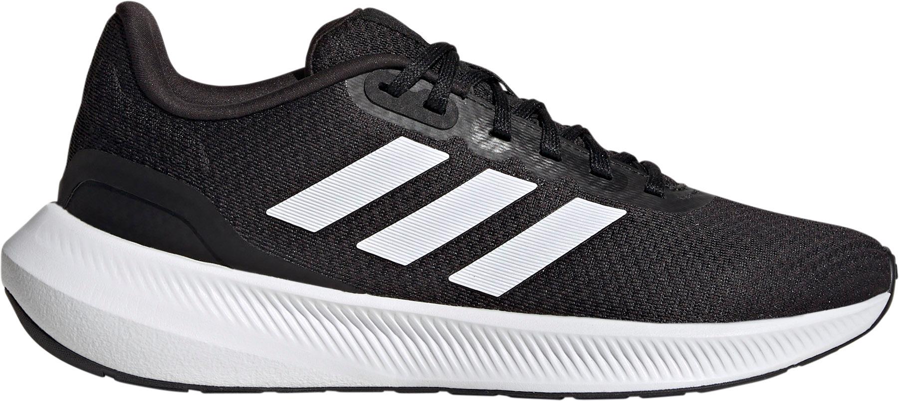 Adidas running shoes black and white hotsell