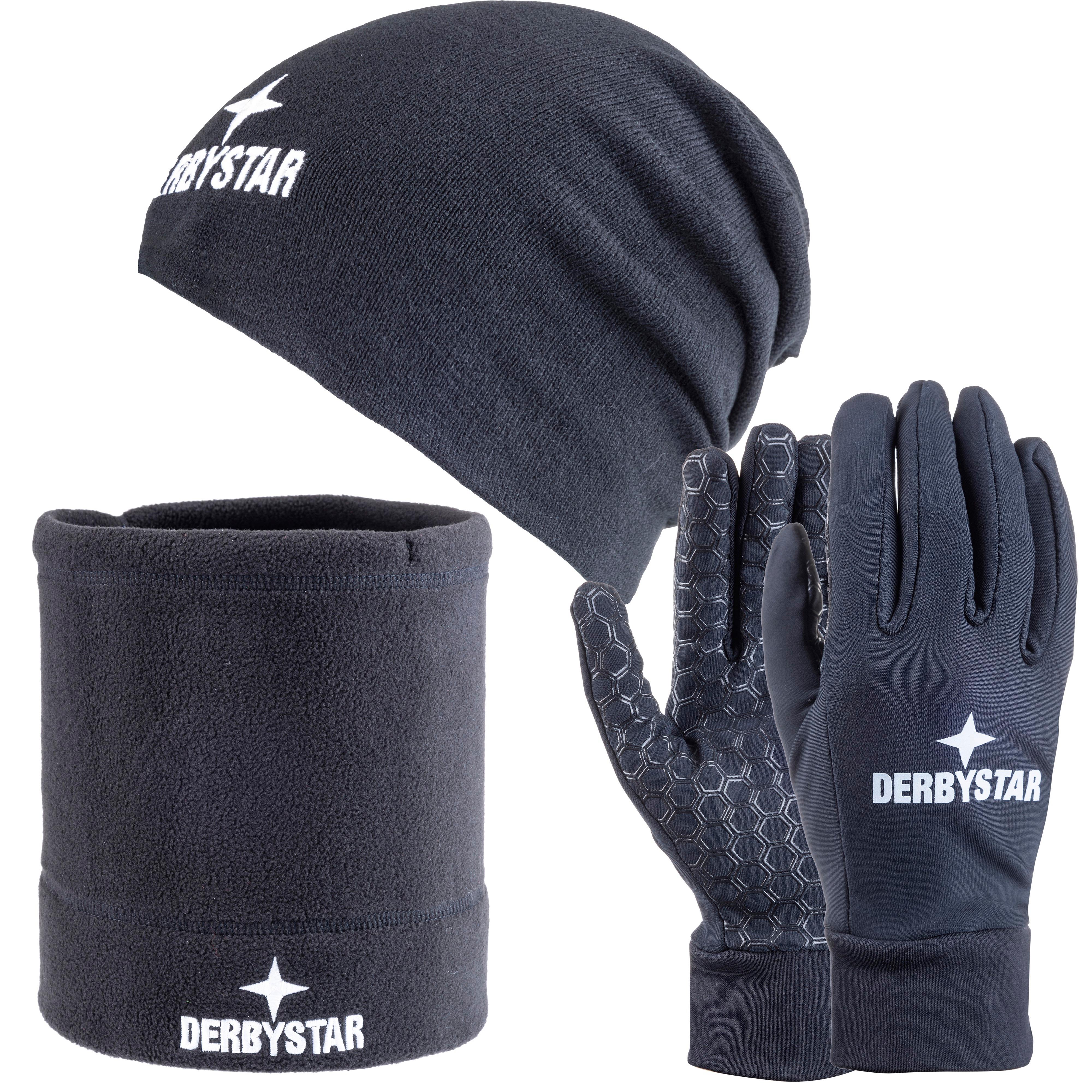 Derbystar Winter Set V22 Set Mütze, Schal und Handschuhe