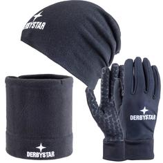 Derbystar Winter Set V22 Set Mütze, Schal und Handschuhe schwarz