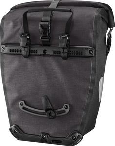 Rückansicht von ORTLIEB Back Roller Plus Fahrradtasche granite-black