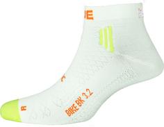 P.A.C. BK 3.2 Bike Reflective Short Cool Fahrradsocken Herren neon yellow-white