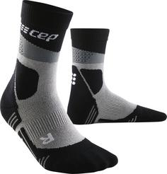 CEP Max Cushion Wandersocken Damen grey-black