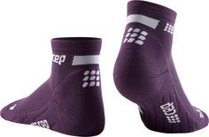 Rückansicht von CEP the run low cut Laufsocken Damen violet