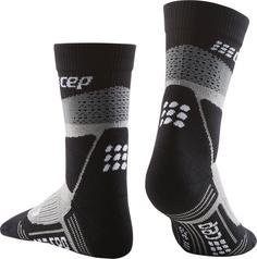 Rückansicht von CEP Max Cushion Wandersocken Damen grey-black