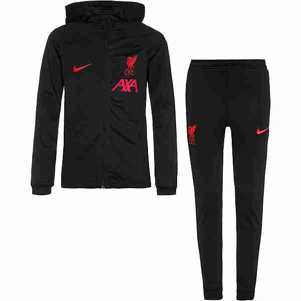 Nike FC Liverpool Trainingsanzug Kinder black-black-siren red-siren red