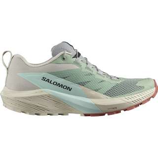 Salomon SENSE RIDE 5 Trailrunning Schuhe Damen lily pad-rainy day-bleached aqua