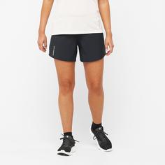 Rückansicht von Salomon CROSS Funktionsshorts Damen deep black