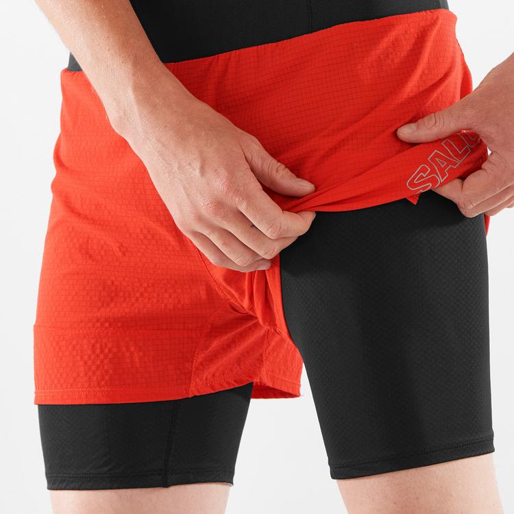 Salomon Salomon SENSE Funktionsshorts Herren - fiery red - 2 | SportScheck