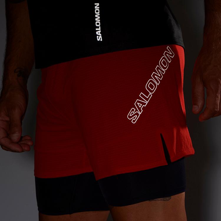 Salomon Salomon SENSE Funktionsshorts Herren - fiery red - 4 | SportScheck