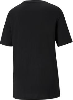 Rückansicht von PUMA Boyfriend T-Shirt Damen puma black