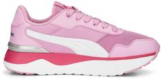 Rückansicht von PUMA R78 VOYAGE Sneaker Kinder lilac chiffon-puma white-glowing pink