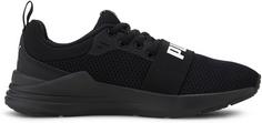 Rückansicht von PUMA WIRED RUN Sneaker Kinder puma black-puma white